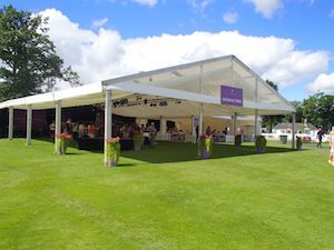Hamilton Park Racecourse marquee