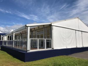 Gable view of the marquee