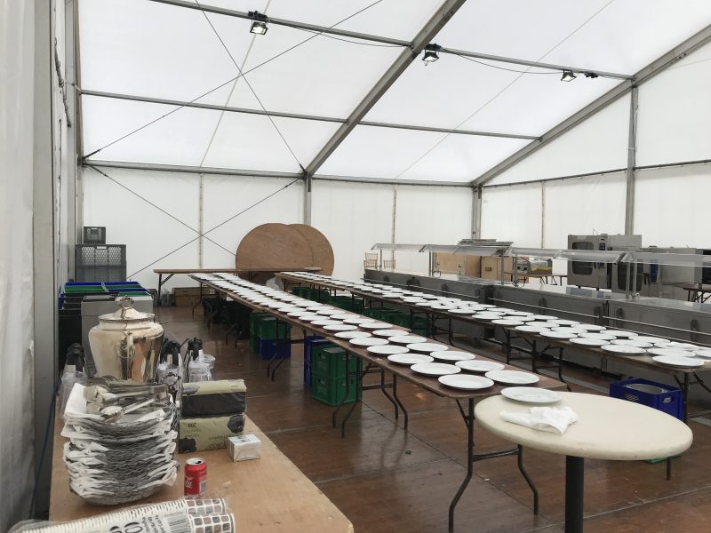 Loch Lomond wedding catering marquee