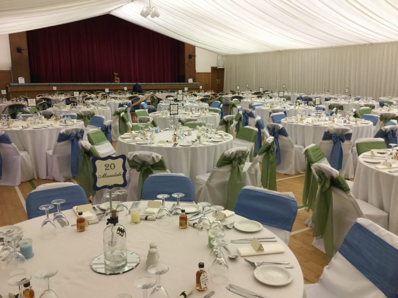 Campbeltown wedding indoor marquee