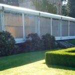 Wedding Marquee in a country house setting with clear window walls