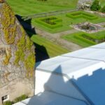 Wedding Marquee with panoramic window walls in a country house setting