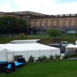 Marquee for Hospitality at an Archery event in Edinburgh