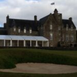 Wedding Marquee with panoramic window walls in a country house setting