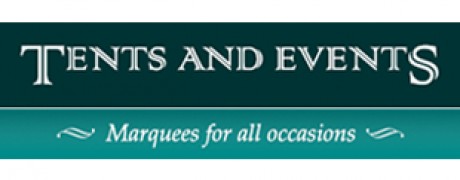 Tents and Events logo: marquees for all occasions