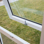 Marquee with clear solid windows/glazing