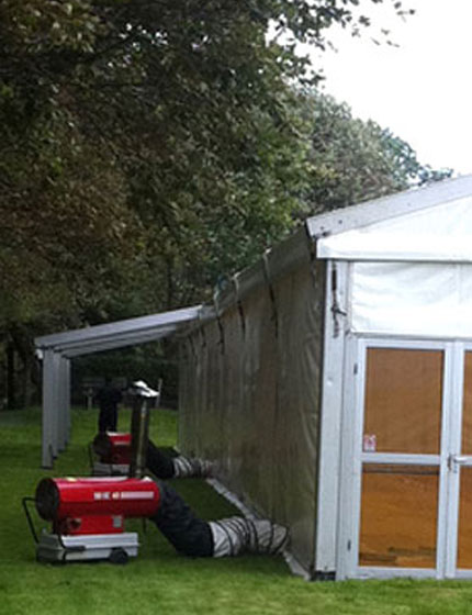 Generator for marquee power and heating - marquee ancillary items - marquee ancillaries