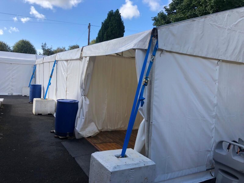 flu vaccination marquee