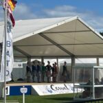 Main dancing platform with the winners being announced at the Cowal Highland Gathering