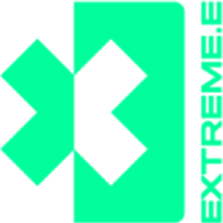 extreme e logo inverse lg green